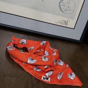 Gaelitrea Angel Silk Scarf – Inner Guidance, Square 68cm, Orange/Black/White